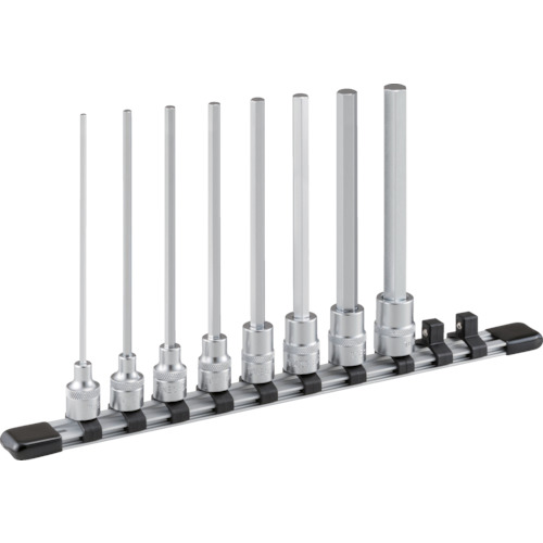 [ヘキサゴンソケットセット]ＴＯＮＥ（株） ＴＯＮＥ 超ロングヘキサゴンソケットセット（ホルダー付）８ｐｃｓ HH308LL 1S【818-8709】