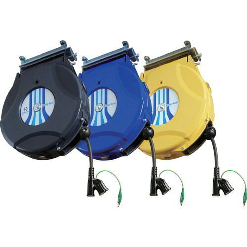 [取付型自動巻取リール]【送料無料】日平機器（株） 日平 コンセントリール １０ｍ １２５Ｖ／８Ａ HEP-810C-Y 1台【820-0292】【代引不可商品】【北海道・沖縄送料別途】【smtb-KD】