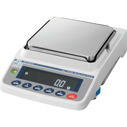 [電子天びん（カウンティング機能付）]【送料無料】（株）エー・アンド・デイ　Ａ＆Ｄ　汎用電子天びん　内蔵分銅付き　１０２００ｇ／０．１ｇ　GX10001A　1台【868-1743】【代引不可商品・メーカー直送】【北海道・沖縄送料別途】【smtb-KD】｜ものづくりのがんばり屋