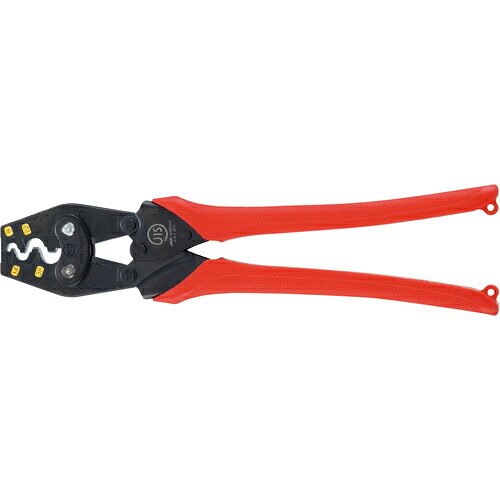[手動圧着工具]（株）マーベル ＭＡＲＶＥＬ 圧着工具（裸圧着端子・スリーブ用） 全長３３４ｍｍ MH38 1丁【115-2536】｜ものづくりのがんばり屋