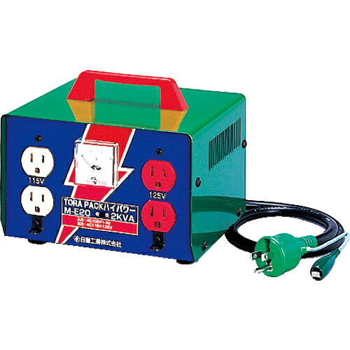 [トランス]【送料無料】日動工業（株） ＮＩＣＨＩＤＯ 昇圧専用トランス 標準型（連続定格） ２ＫＶＡ ３芯タイプ アース付 1台【125-7609】【北海道・沖縄送料別途】【smtb-KD】