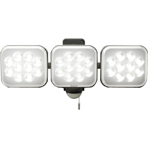 [防犯用センサーライト]【送料無料】（株）ムサシ ＲＩＴＥＸ １４Ｗ３灯フリーアーム式ＬＥＤセンサーライト LED-AC3042 1台【270-9713】【北海道・沖縄送料別途】【smtb-KD】