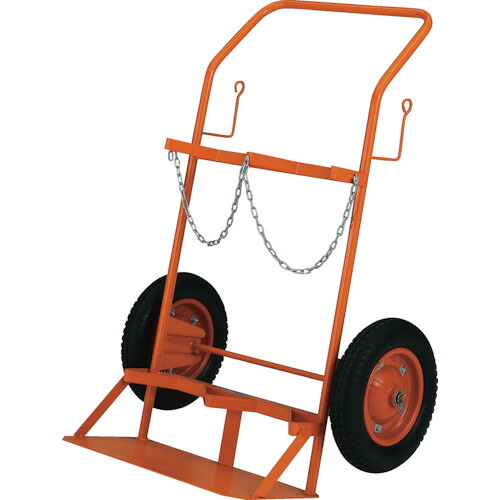 [ボンベ運搬車]【送料無料】トラスコ中山（株） ＴＲＵＳＣＯ ボンベ台車 標準型 酸素・アセチレンボンベ二本積用 HT-66N 1台【代引不可商品】【代引不可・メー直】【北海道・沖縄送料別途】【smtb-KD】【法人様方のみのお取扱いとなります】