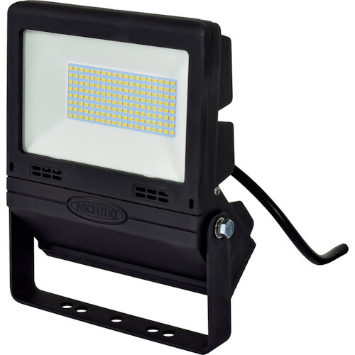 [ＬＥＤ投光器]【送料無料】日動工業（株） ＮＩＣＨＩＤＯ ＬＥＤ投光器 常設用フラットライト５０Ｗ 黒 1台【324-5486】【北海道・沖縄送料別途】【smtb-KD】
