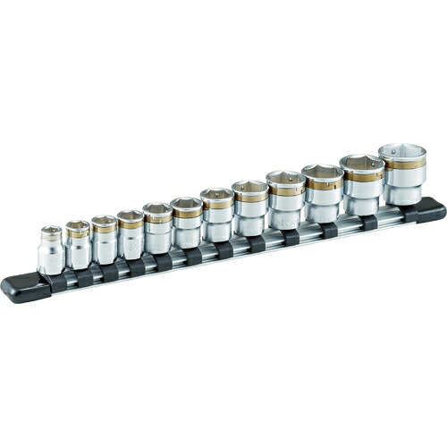 [ソケットセット]ＴＯＮＥ（株） ＴＯＮＥ ナットキャッチソケットセット（６角・ホルダー付） １２ｐｃｓ HSC312 1S【396-4574】