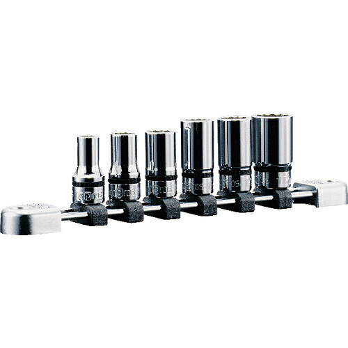 [ソケットセット]【送料無料】京都機械工具（株） ｎｅｐｒｏｓ ９．５ｓｑ．セミディープソケットセット十二角 ６コ組 1Ｓ【807-0933】【北海道・沖縄送料別途】【smtb-KD】｜ものづくりのがんばり屋