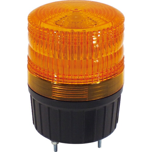 [ＬＥＤ回転灯]日動工業（株） ＮＩＣＨＩＤＯ 小型ＬＥＤ回転灯 ＬＥＤフラッシャーランタン９０ １００Ｖ 黄 1台【835-7584】