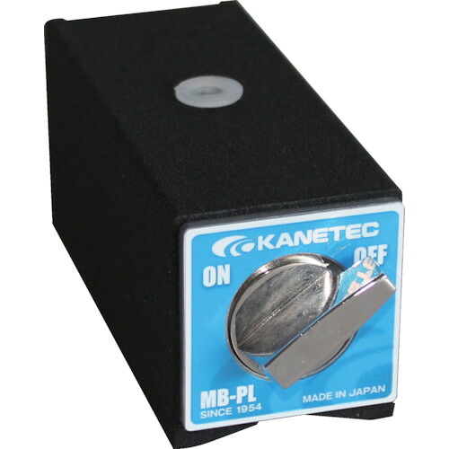 [磁石軍事基地]【貨物輸送無料】カネテック（株） ＫＡＮＥＴＥＣ マグネットホルダ台 ねばり着く面：根もと（Ｖ形）・後面 ねばり着く力１３００Ｎ MB-PL 1台【406-4071】【北海道・沖縄貨物輸送別途】【smtb-KD】7