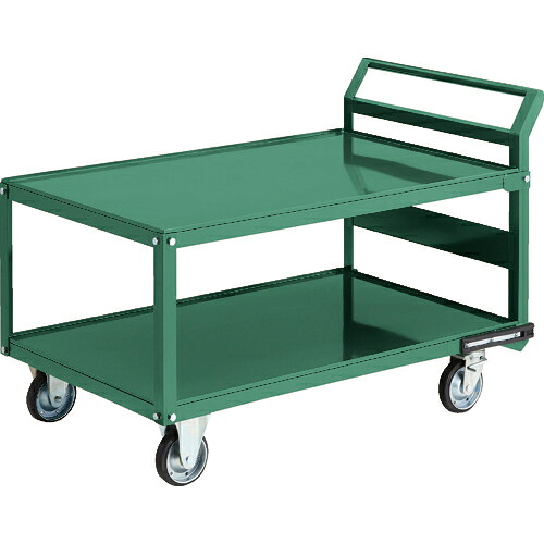 [鋼鉄製運搬車]【送料無料】トラスコ中山（株） ＴＲＵＳＣＯ　鋼鉄製運搬車　１２００Ｘ７５０　片袖２段型　ハンドル側自在タイプ　プレス車 PH-12R 1台【149-5836】【代引不可商品・メーカー直送】【北海道・沖縄送料別途】【smtb-KD】｜ものづくりのがんばり屋