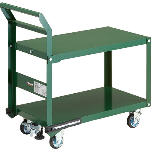 [鋼鉄製運搬車]【送料無料】トラスコ中山（株） ＴＲＵＳＣＯ 鋼鉄製運搬車 ８００Ｘ４５０ 片袖２段型 プレス車 Ｌストッパー付 PH-32SS 1台【149-5887】【代引不可商品・メーカー直送】【北海道・沖縄送料別途】【smtb-KD】