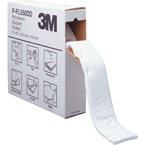[吸収材（チューブタイプ）]【送料無料】スリーエム　ジャパン（株）　３Ｍ　オイルソーベント（フォールデッドタイプ）　１２７ｍｍＸ１５．２ｍ　P-FL550DD　1箱【298-5551】【北海道・沖縄送料別途】【smtb-KD】 11,791円