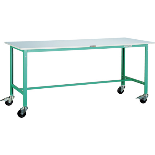 [軽量作業台（１５０ｋｇタイプ）]【送込】ＴＲＵＳＣＯ 軽荷重作業台（１５０ｋｇ）ＡＥ型 ９００Ｘ６００ＸＨ８４５ φ１００キャスター付 ダークグレー色 1台【代引不可】【北海道・沖縄送料別途】【smtb-KD】【法人様方のみのお取扱いとなります】