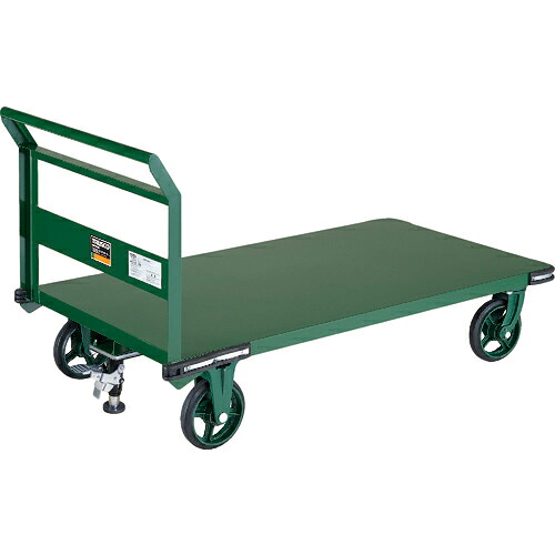 [鋼鉄製運搬車]【送料無料】ＴＲＵＳＣＯ 鋼鉄製運搬車 １４００Ｘ７５０ Φ２００鋳物車輪 Ｌストッパー付 OH-1LSS 1台【代引不可商品・メーカー直送】【北海道・沖縄送料別途】【smtb-KD】 【法人様方のみのお取扱いとなります】