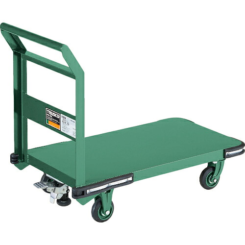 [鋼鉄製運搬車]【送料無料】トラスコ中山（株） ＴＲＵＳＣＯ 鋼鉄製運搬車 ８００Ｘ４５０ Φ１００鋳物車輪 Ｌストッパー付 OH-3SS 1台【代引不可商品・メーカー直送】【北海道・沖縄送料別途】【smtb-KD】 【法人様方のみのお取扱いとなります】｜ものづくりのがんばり屋