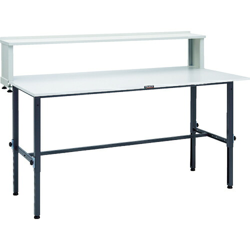 [高さ調節式作業台（ＡＥＭ型１５０ｋｇタイプ）]【送込】ＴＲＵＳＣＯ 軽荷重作業台高さ調節式（１５０ｋｇ）ＡＥＭ型 １８００Ｘ９００ＸＨ９５４～１２５４（全高） 上棚付 ダークグレー色 1台【代引不可】【北海道沖縄送別】【smtb-KD】【法人様のみい】｜ものづくりのがんばり屋 44,582円