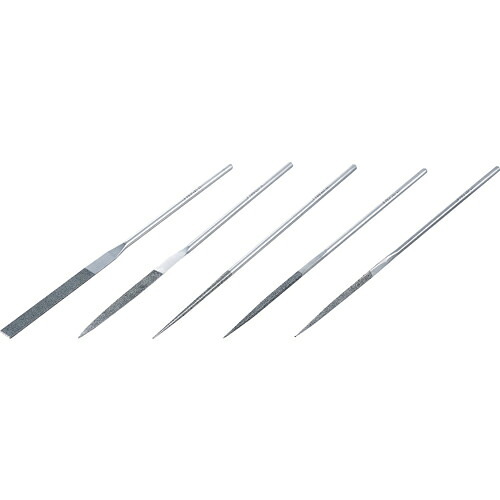 [ダイヤモンドヤスリ]【超硬合金、焼き入れ鋼、セラミックスなどの硬質材の研削加工に最適！】【送料無料】（株）ロブテックス エビ ダイヤモンドヤスリ（精密用） ５本組 ５種類セット S5-SET 1S【北海道・沖縄送料別途】【smtb-KD】｜ものづくりのがんばり屋
