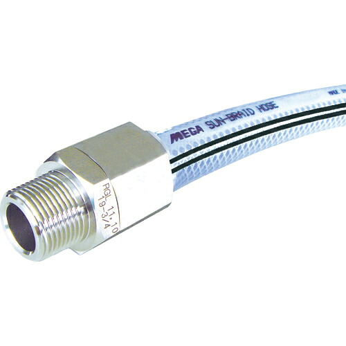 [工業用ホース]【送料無料】十川産業（株） 十川　ＭＥＧＡサンブレーホース　１２×１８ｍｍ　１０ｍ　（専用継手付）　SB-12-20-TH-12-1/2B 1巻【446-6772】【北海道・沖縄送料別途】【smtb-KD】 13,067円