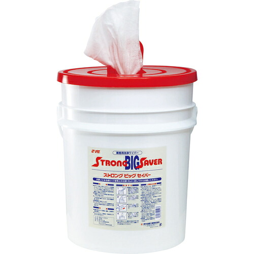 [ウェットワイパー]【送料無料】鈴木油脂工業（株） ＳＹＫ ウェットワイパー ストロングビッグセイバー本体（機工用）（３００枚入り） S-9703 1缶（300枚）【北海道・沖縄送料別途】【smtb-KD】【754-6599】