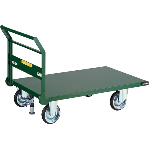 [鋼鉄製運搬車]【送料無料】ＴＲＵＳＣＯ 鋼鉄製運搬車 １４００Ｘ７５０ Φ２００エアキャスター Ｌストッパー付 SH-1LNACSS 1台【代引不可商品・メーカー直送】【北海道・沖縄送料別途】【smtb-KD】【法人様方のみのお取扱いとなります】