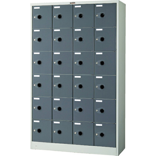 [シューズボックス席]【貨物輸送無料】トラスコ中山（株） ＴＲＵＳＣＯ シューズ容れもの２４人用 １０５０Ｘ３８０ＸＨ１７００ 棚付 鍵付 SC-24WP-L 1台【代引不可商いもの】【北海道・沖縄貨物輸送別途】【smtb-KD】【法人様方のみのお取りまわしとなります】