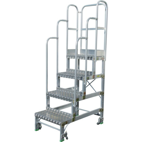 ★[やり方台]（株）ナカオ ＮＡＫＡＯ Ｇ型用上がり段手摺り（片側） SHG-2 1本【851-5251】【代引不可商いもの】