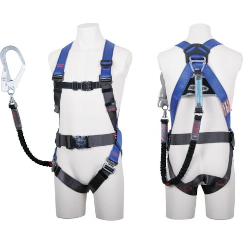 [馬具型墜ちる取り締まり具（胴締め付・幽客yd１本）]【送込】ＴＳＵＹＯＲＯＮ 中核グループ馬具 胴胴締め付き添い人 シングルランヤード付き添い人 伸縮式ノビロン（ＢＫ） パープル Ｌ大いさ 1本【北海道・沖縄送別】【smtb-KD】 花・ガーデン・DIY-安全・保護用品
