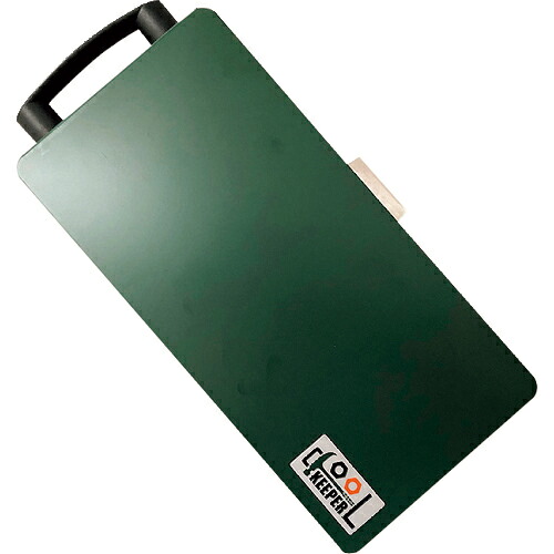 [スチール製工具箱]大阪製罐（株） ＯＳ 携帯工具箱 ツールキーパー（ハンドル付）３００×１５０×４０Ｈｍｍ モスグリーン色 TK-GR 1個【165-9925】