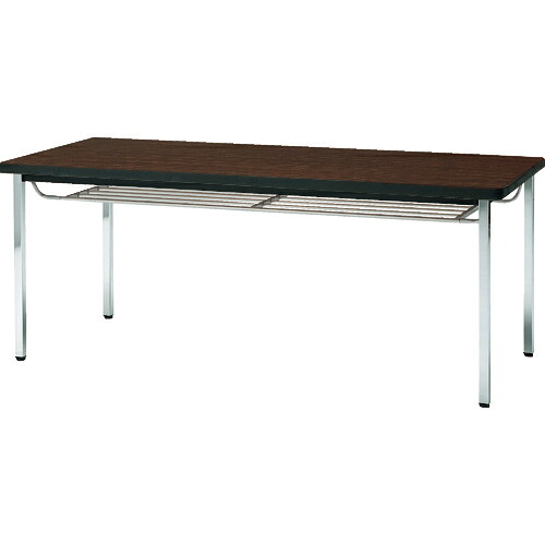 [会議用テーブル]【送料無料】トラスコ中山（株） ＴＲＵＳＣＯ 会議用テーブル １５００Ｘ９００ＸＨ７００ 下棚付 丸脚 ローズ TDST1590-RO 1台【代引不可商品・メーカー直送】【北海道・沖縄送料別途】【smtb-KD】【お取り寄せ品】