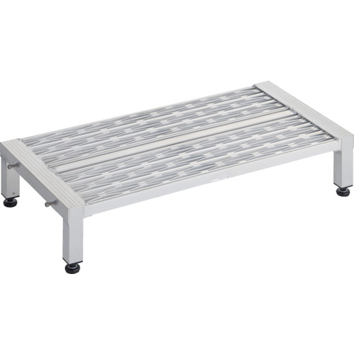 ★[やり方台]トラスコ中山（株） ＴＲＵＳＣＯ 高床式軽銀製足取り グレーチング遣りかた ９００Ｘ４５０ＸＨ１９０～２２０ TFSGH-0945AL 1台【257-9911】【代引不可商いもの】