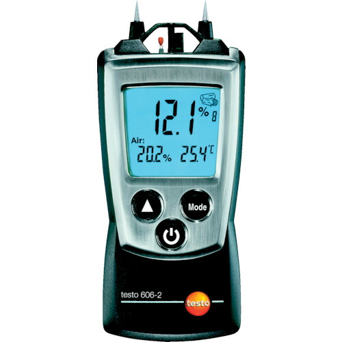 [水分計]【貨物輸送無料】（株）テストー ＴＥＳＴＯ 原材料水分計 ｔｅｓｔｏ ６０６ー２ 衣嚢伝達ルート続きもの TESTO-606-2 1個【333-7499】【北海道・沖縄貨物輸送別途】【smtb-KD】