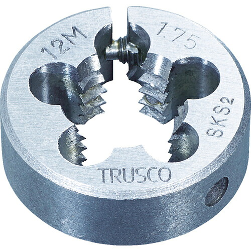 [ダイス型]【貨物輸送無料】トラスコ中山（株） ＴＲＵＳＣＯ 丸ダイス型 ６３径 Ｍ２７×３．０ （ＳＫＳ） T63D-27X3.0 1個【768-2131】【北海道・沖縄貨物輸送別途】【smtb-KD】