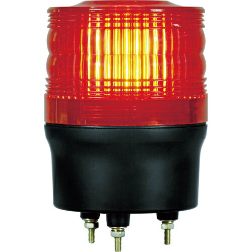 [ＬＥＤ回転灯]（株）日惠製作所　ＮＩＫＫＥＩ　ニコトーチ９０　ＶＬ０９Ｒ型　ＬＥＤワイド電源　１２－２４Ｖ　赤　VL09R-D24WR　1台【125-6431】