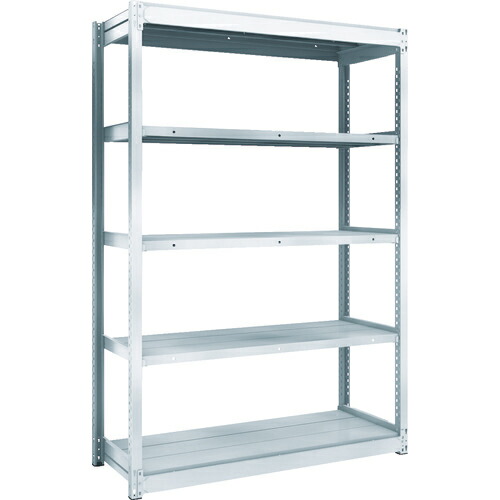 (送料別途)(直送品)TRUSCO スチール製軽量ボルト式棚 縦仕切前当付 W875×D300×H1800 3列4段 ネオグレー 63V-55:NG 送料無料 追加⁄増設用TRUSCO TSUG型スチール軽量ボルトレス棚