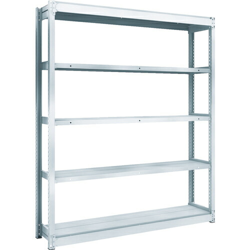 ■TRUSCO 軽量150型中棚ボルトレス棚 W1500XD450XH1800 5段 TLA65S15(2832836)[法人限定][直送元] 軽中量ボルトレス棚 M1.5型 （150kgタイプ､高さ1200mm､4段