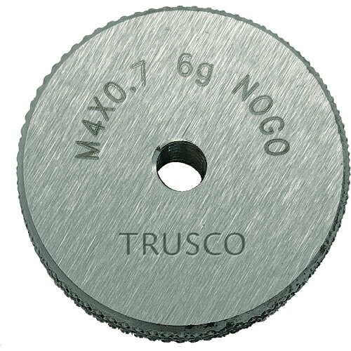 ■[リングゲージ]トラスコ中山（株） ＴＲＵＳＣＯ ねじ用リングゲージ 止まり ６Ｇ Ｍ２×０．４ TRNGO6G-M2X0.4 1個【207-7265】【代引不可商品】【メール便1個まで対象商品】
