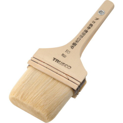 [鉄鋼用刷毛]トラスコ中山（株） ＴＲＵＳＣＯ プロ鉄骨橋梁用白平刷毛 ４０号 TPB-115 1本【254-7783】
