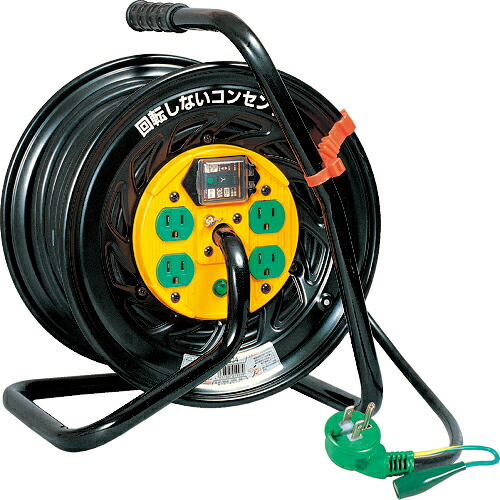 [コードリール（単相１００Ｖ・ブレーカー付）]【送料無料】日動工業（株） ＮＩＣＨＩＤＯ 電工ドラム マジックリール １００Ｖ アース漏電しゃ断器付 ３０ｍ 1台【296-4112】【北海道・沖縄送料別途】【smtb-KD】