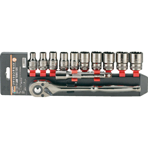 [ソケットレンチセット]トラスコ中山（株） ＴＲＵＳＣＯ ソケットレンチセット １２角タイプ 差込角１２．７ １２Ｓ TSW4-12S 1S【301-9811】