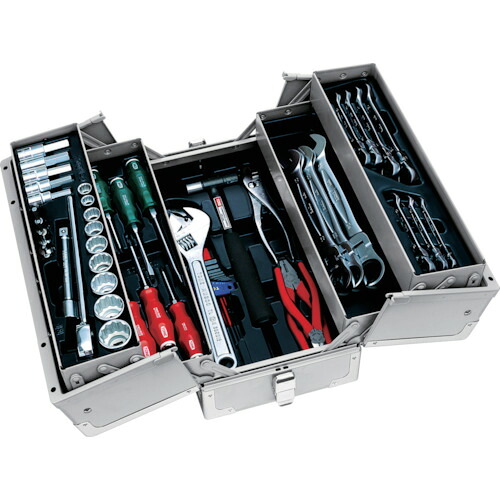 [整備用工具セット]【送料無料】ＴＯＮＥ（株） ＴＯＮＥ 整備用工具セット ＴＳＨ４３０ツールセット ５２点セット シルバー TSH430SV 1S【405-8003】【北海道・沖縄送料別途】【smtb-KD】