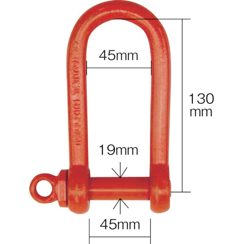 【楽天市場】[シャックル]大洋製器工業（株） TAIYO 強力長シャックル（捻じ込みタイプ） 2．5t（1010762） 1個【407 ...