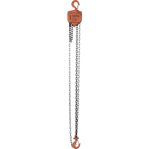 [手動チェンブロック]バイタル工業（株） ＶＩＴＡＬ チェンブロック１．０トン VP5-10 1台【464-1990】【代引不可商品】【別途運賃必要なためご連絡いたします。】