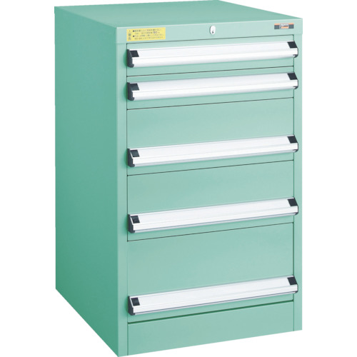 [中量収納家具]トラスコ中山（株） ＴＲＵＳＣＯ ＶＥ５Ｓ型中量収納家具 ５００Ｘ５５０ＸＨ８００ 抽き出し５段 1台【代引不可商いもの・製造業者直送】【法人様方のみのお取りまわしとなります】 DIY・工具-安全・保護用品-その他