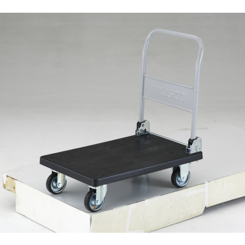 [静電気対策運搬車（導電性）]【送料無料】トラスコ中山（株） ＴＲＵＳＣＯ　導電性グランカート　折りたたみ　８００Ｘ５３５　TP-D801 1台【代引不可商品・メーカー直送】【北海道･沖縄送料別途】【smtb-KD】【法人様方のみのお取扱いとなります】｜ものづくりのがんばり屋