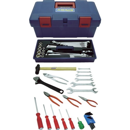 [整備用工具セット]【送料無料】旭金属工業（株） ＡＳＨ ツールセットＴＳ２１００ TS2100 1S【北海道・沖縄送料別途】【smtb-KD】【498-6466】