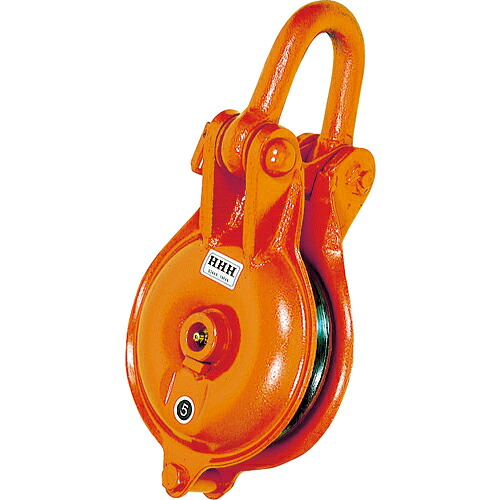 [滑車]（株）スリーエッチ ＨＨＨ ヤーディングブロック シャックル型 １００ｍｍ１車 YB100-1 1個【359-9442】