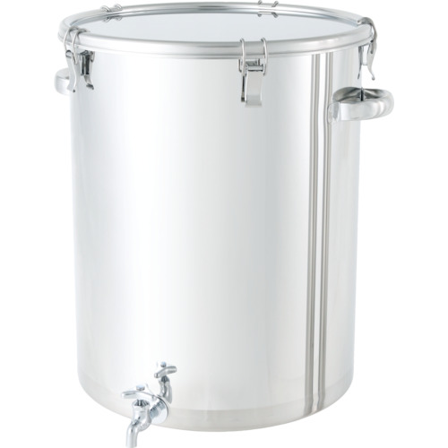[ステンレス鋼貯蔵タンク]ＭＯＮＯＶＡＴＥ（株） 日東 ステンレス鋼貯蔵タンク 引っ切りない密閉貯蔵タンク（水道の栓付） １００Ｌ CTH-W-47H 1個【751-5995】【代引不可商いもの】【別途交通費已むを得ずな悧巧ご申しつたえるいたします。】