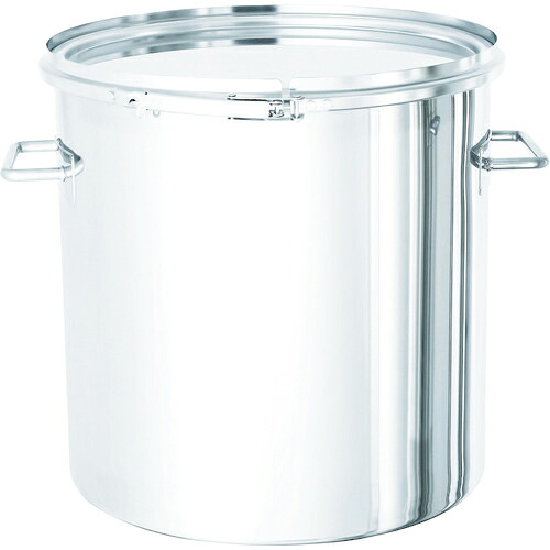 [ステンレスタンク]日東金属工業（株） 日東 ステンレスタンクサニタリーバンド式密閉タンク３６Ｌ SMA-CTL-36 1個【814-7210】【代引不可商品】｜ものづくりのがんばり屋