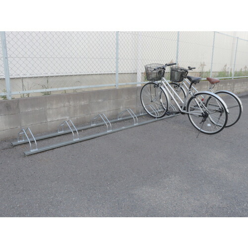 [自転車スタンド]（株）ダイケン ＤＡＩＫＥＮ 平置き自転車ラック前輪差込式サイクルスタンド ６台収容ピッチ６００ CS-ML6 1台【461-8998】【代引不可商品・メーカー直送】【別途運賃必要なためご連絡いたします。】