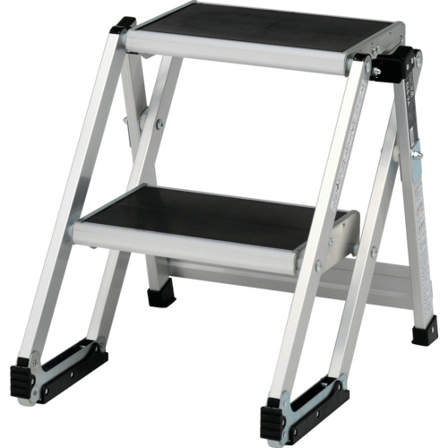★[踏台]（株）ピカコーポレイション ＰｉＣａ 軽銀アロイ製御役目台ＣＬＳ型 ２段 ５０ｃｍ 1台【148-9940】【代引不可商いもの】