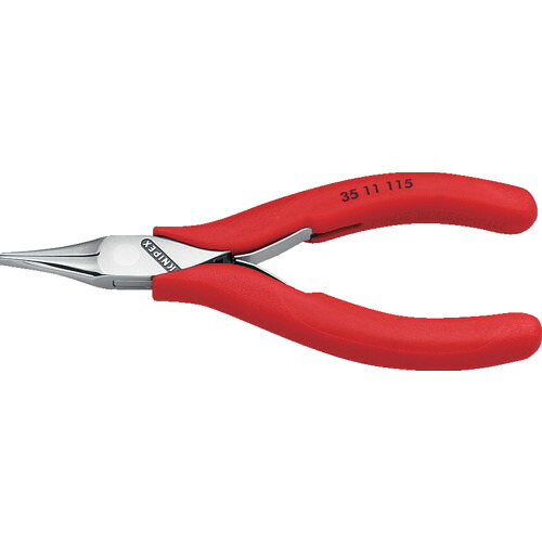 ■[ノーズプライヤー]ＫＮＩＰＥＸ社 クニペックス　精密用プライヤー　平　１１５ｍｍ　3511-115 1丁【446-7761】【代引不可商品】【メール便1個まで対象商品】